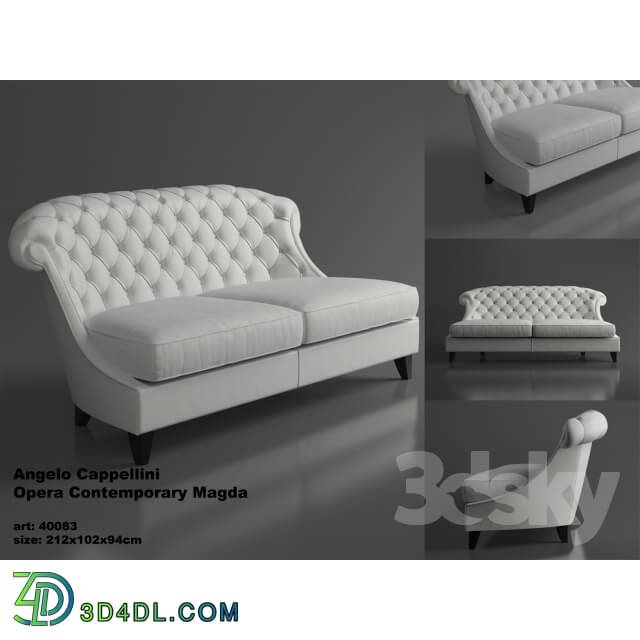 Leather sofas Angelo Cappellini Magda