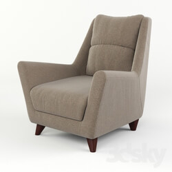 Arm chair - Armchair with upholstered headboard 