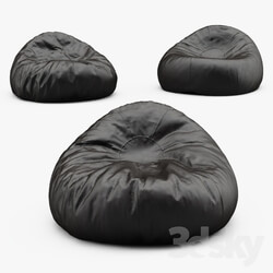 Grand Leather Bean Bag Chair 