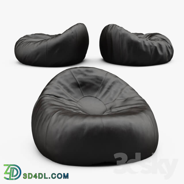 Grand Leather Bean Bag Chair