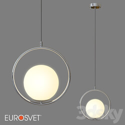OM Pendant lamp with glass shade Eurosvet 50089 1 Ringo Pendant light 3D Models 3DSKY 