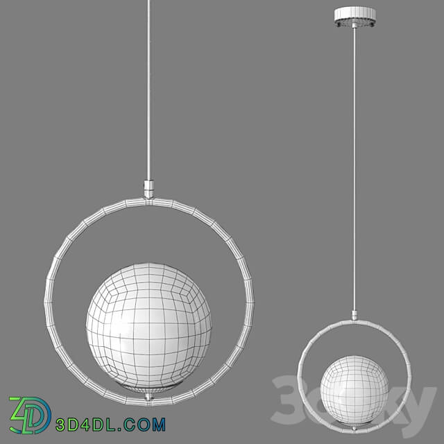 OM Pendant lamp with glass shade Eurosvet 50089 1 Ringo Pendant light 3D Models 3DSKY