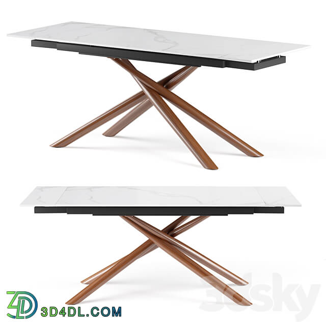 Ravenna extendable table with ceramic top 3D Models 3DSKY