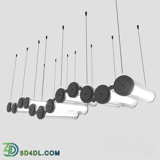 Hanging LED luminaire Integrator Light Wave modern design Pendant light 3D Models 3DSKY
