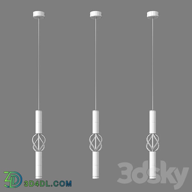 ОМ Suspended LED luminaire Eurosvet 50191 1 LED Lance Pendant light 3D Models 3DSKY