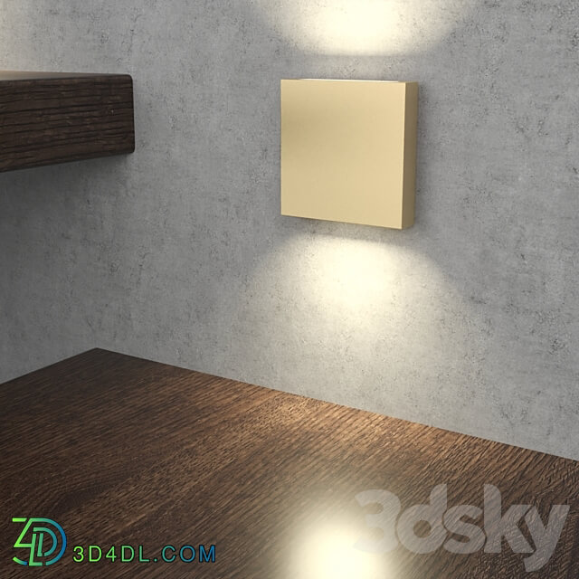 Square LED recessed luminaire Integrator Duo IT 002 3D Models 3DSKY