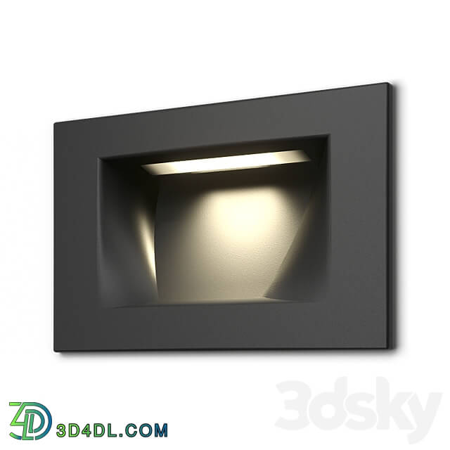 Spot light - Recessed rectangular luminaire for staircase lighting Integrator IT-731