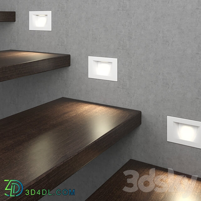 Spot light - Recessed rectangular luminaire for staircase lighting Integrator IT-731