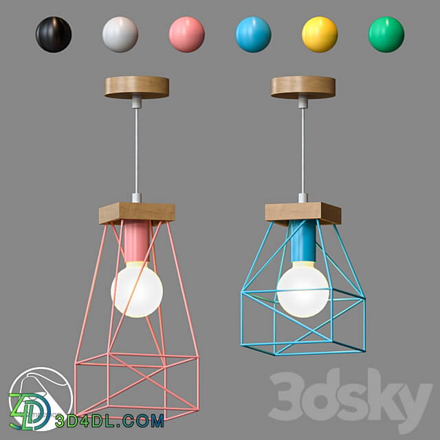 LampsShop.com CPDL7001 Pendant Color kid Pendant light 3D Models 3DSKY