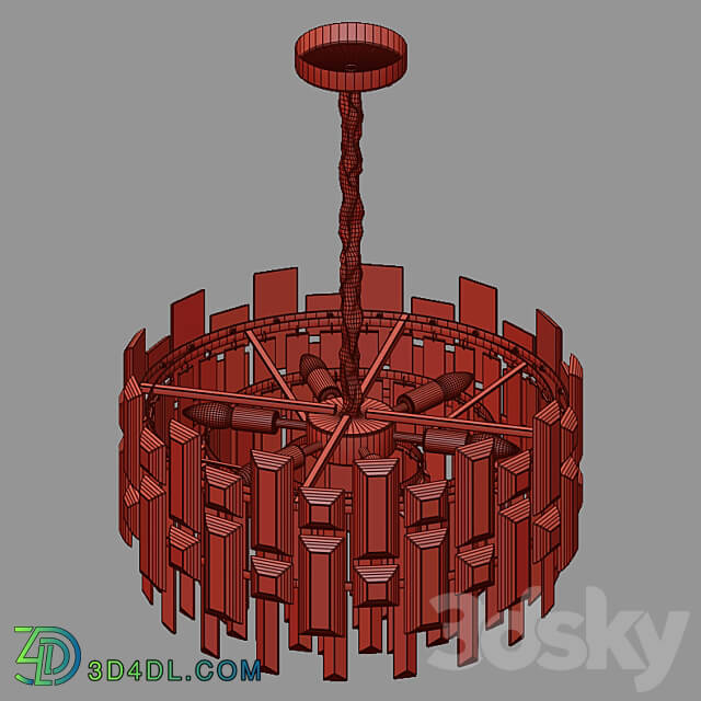 OM Pendant chandelier with crystal Bogate 39 s 330 6 Lago Pendant light 3D Models 3DSKY