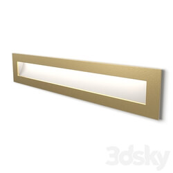 Recessed rectangular LED luminaire for stairs and steps illumination Integrator IT 773 3D Models 3DSKY 