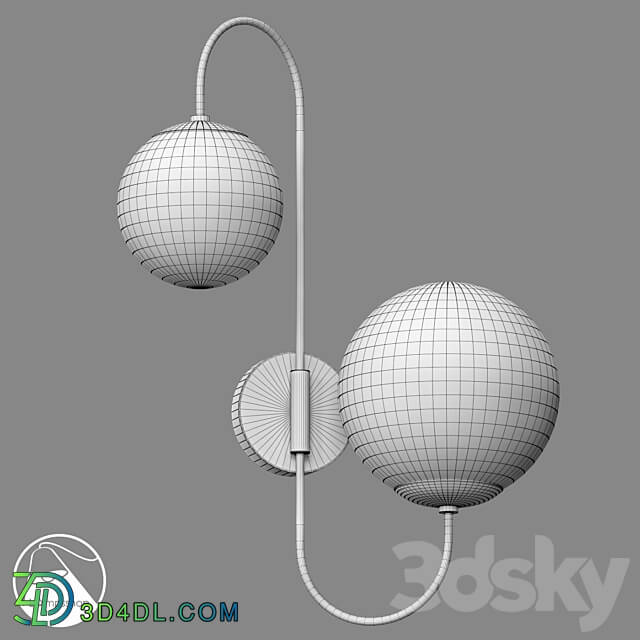 LampsShop.ru В4160 Sconce Double Orb 3D Models 3DSKY