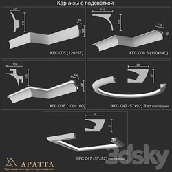 Backlit cornices KGS 005 008 5 018 047rad 047 3D Models 3DSKY 