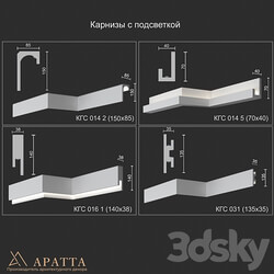 Backlit cornices KGS 014 2 014 5 016 1 031 3D Models 3DSKY 