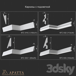Backlit cornices KGS 016 2 032 033 033 1 3D Models 3DSKY 