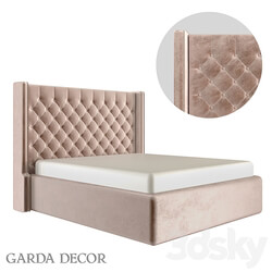 LOUISIANA BED WITH LIFTING MECHANISM AND LINEN BOX GRAY LOUISIANA1К 160M Vel08 Garda Decor Bed 3D Models 3DSKY 