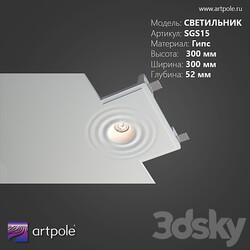 OM Gypsum luminaire SGS15 3D Models 3DSKY 