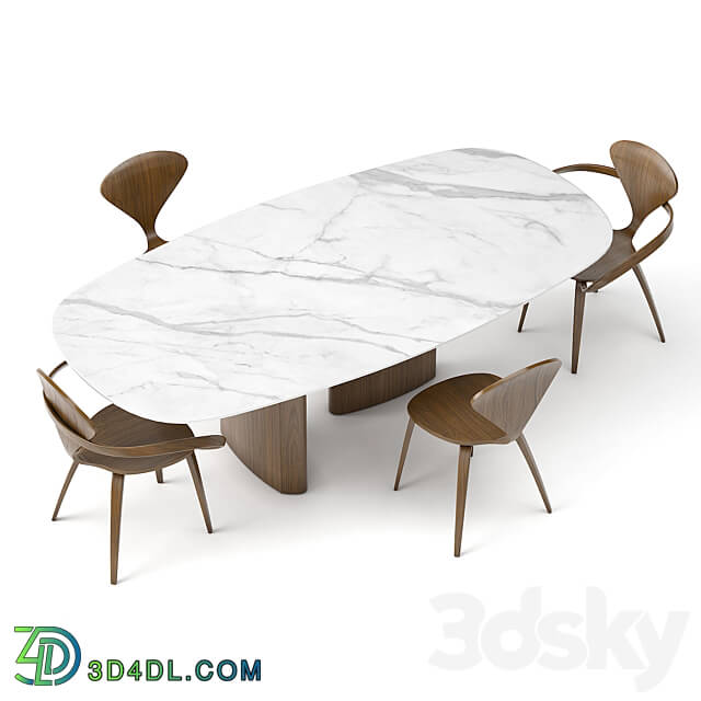 group with table apriori ST 240x120 OM Table Chair 3D Models 3DSKY