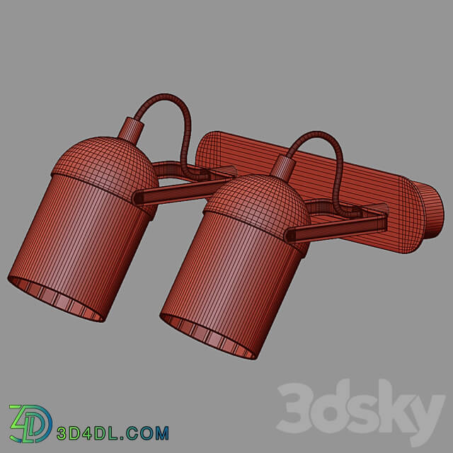 OM Wall lamp with swivel shades Eurosvet 20122 2 Mars 3D Models 3DSKY