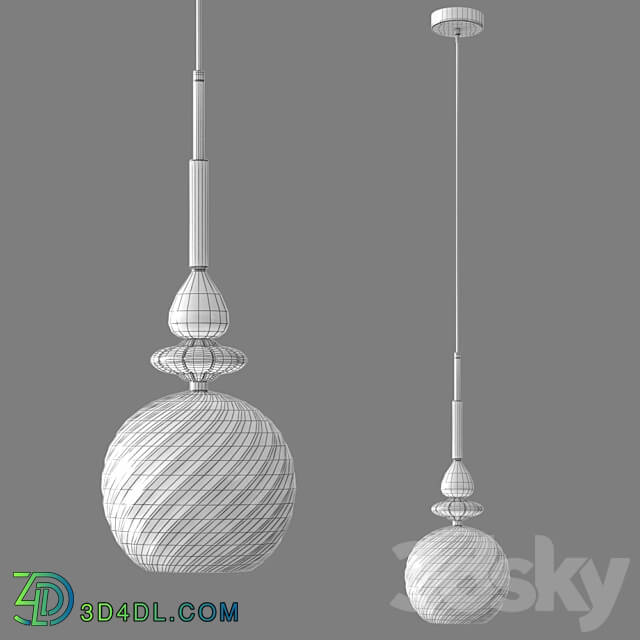 OM Pendant lamp with glass shade Eurosvet 50192 1 Dream Pendant light 3D Models 3DSKY