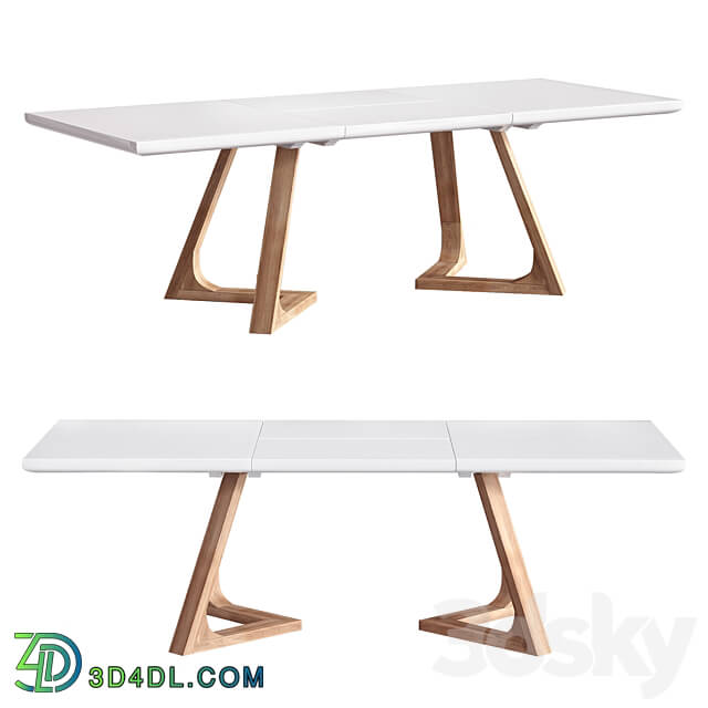 Avalon folding dining table 3D Models