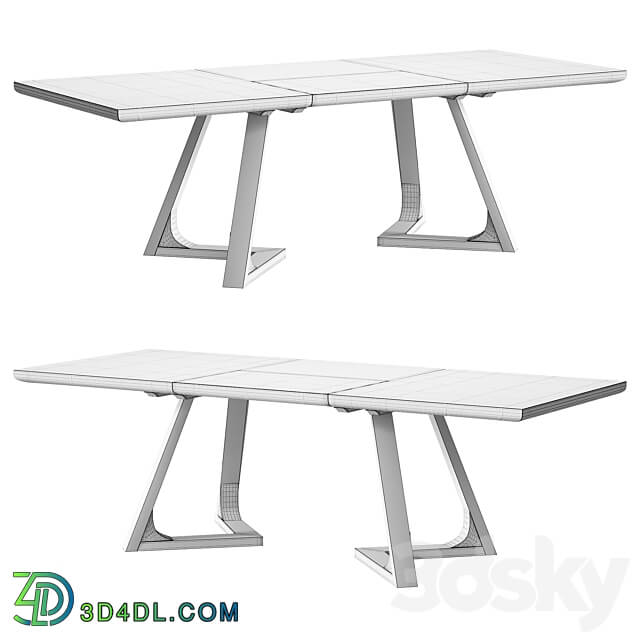 Avalon folding dining table 3D Models