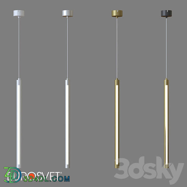 OM Suspended LED luminaire Eurosvet 50189 1 LED Strong Pendant light 3D Models 3DSKY