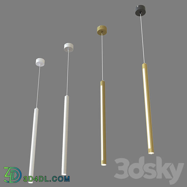 OM Suspended LED luminaire Eurosvet 50189 1 LED Strong Pendant light 3D Models 3DSKY