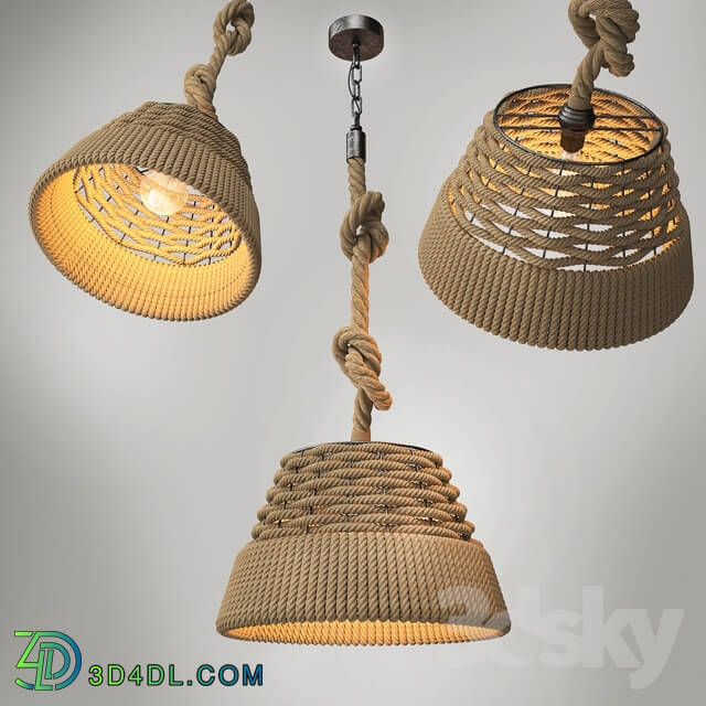 loft style country pendant lamp Pendant light 3D Models