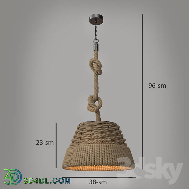 loft style country pendant lamp Pendant light 3D Models