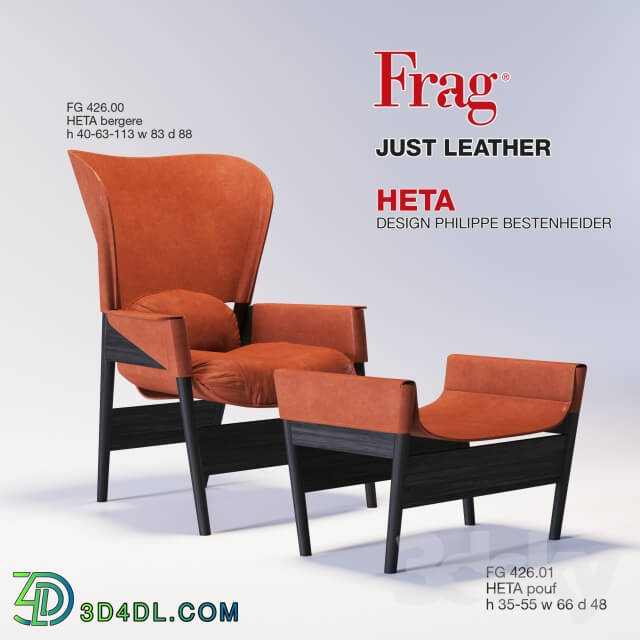 Arm chair - armchair FRAG HETA bergere_ pouf