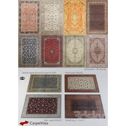 Carpet Vista 4 part Persian rugs 