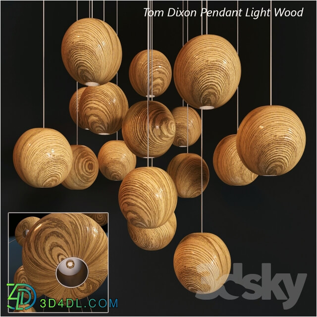 Tom Dixon Pendant Wood Light