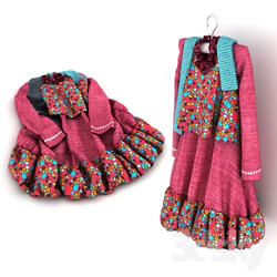 Clothes and shoes - baby dress 