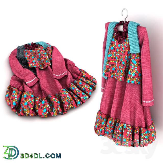 Clothes and shoes - baby dress