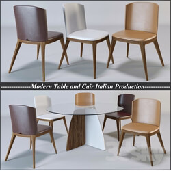 Table Chair Modern table and chair Italian production 