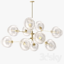 Lindsey Adelman 10 globe bubble Pendant light 3D Models 