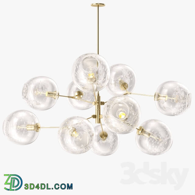 Lindsey Adelman 10 globe bubble Pendant light 3D Models