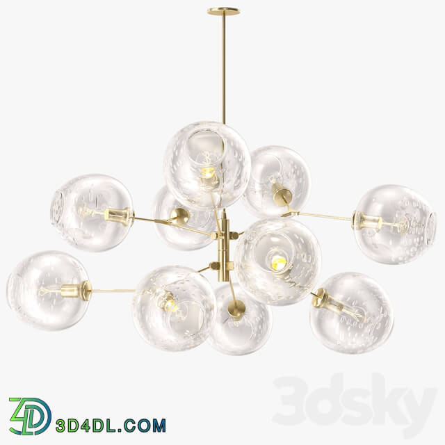 Lindsey Adelman 10 globe bubble Pendant light 3D Models