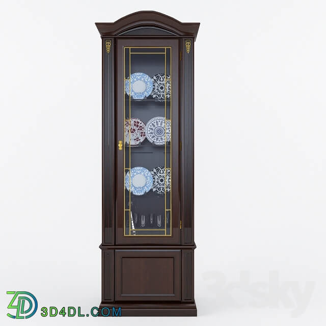 Vintage English buffet 1 Wardrobe Display cabinets 3D Models