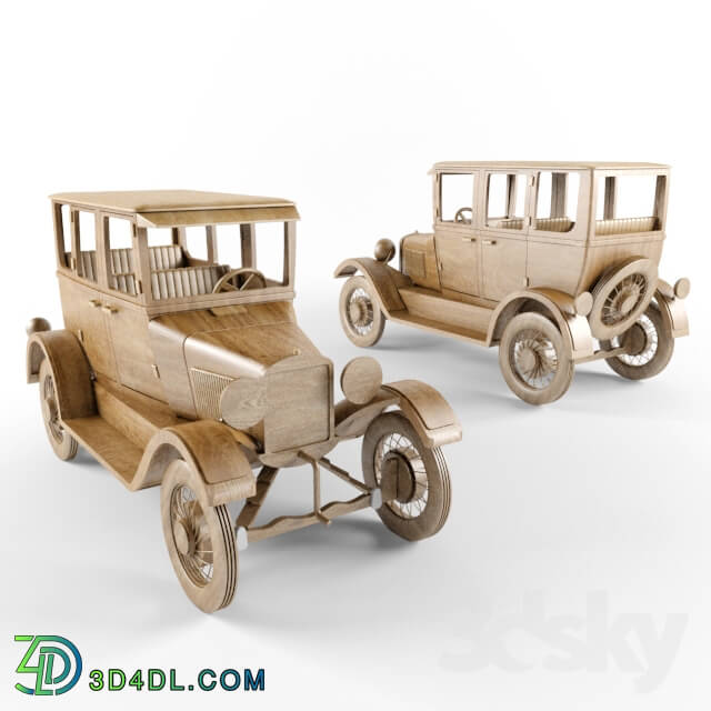 Wooden car model