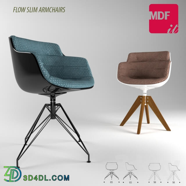 FLOW SLIM ARMCHAIRS