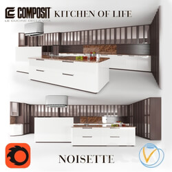 Kitchen Kitchen Composit Noisette 