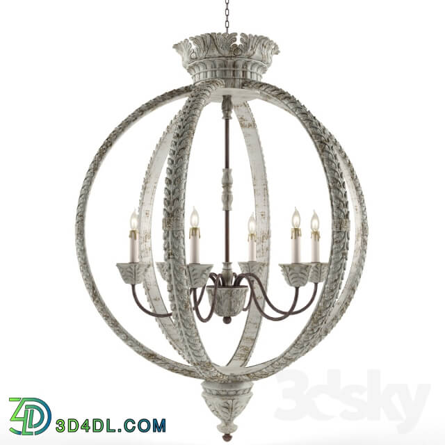 Currey Company Dauphin Pendant light 3D Models