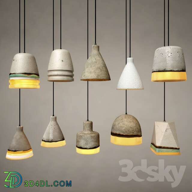 Art Concrete Pendant Collection