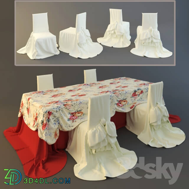 Table _ Chair - Tablecloth and chair covers