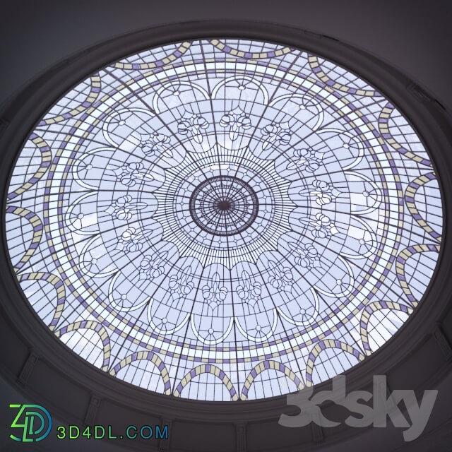 Doors - stained glass dome