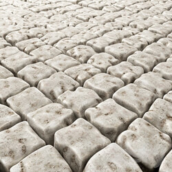 Other architectural elements The old square pavers 