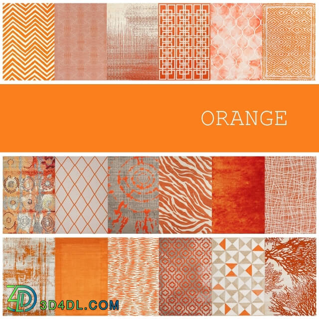 18 carpets in the color ORANGE