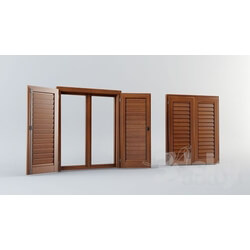 Windows - Wood window_shutters 